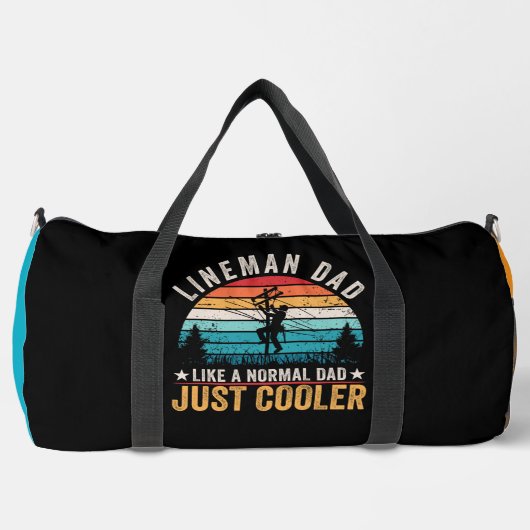 Lineman Dad Cooler Sunset Plunjezak (Voorkant)