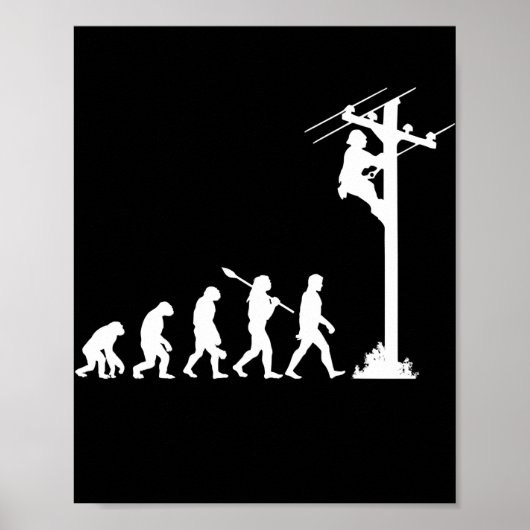 lineman evolutieleider poster (Voorkant)