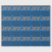 Lineman Extraordinaire Cadeaupapier (Vlak)