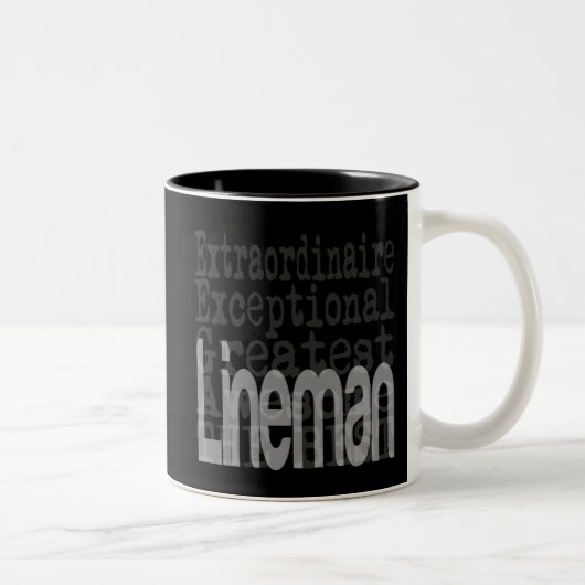 Lineman Extraordinaire Tweekleurige Koffiemok (Rechts)