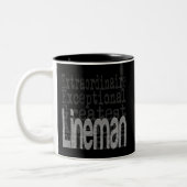 Lineman Extraordinaire Tweekleurige Koffiemok (Links)