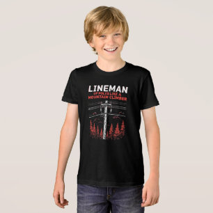Lineman-Humor: Verhoog de polen als een bergbeklim Tri-Blend Shirt