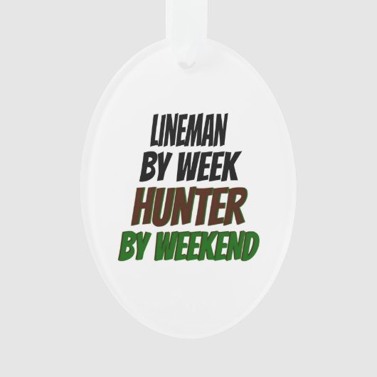 Lineman Hunter Ornament (voorkant)