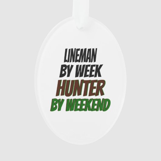 Lineman Hunter Ornament (achterkant)