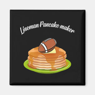 Lineman Pancake maker Football Magneet
