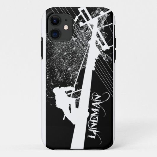 Lineman Power It Up Phone Case (Achterkant)