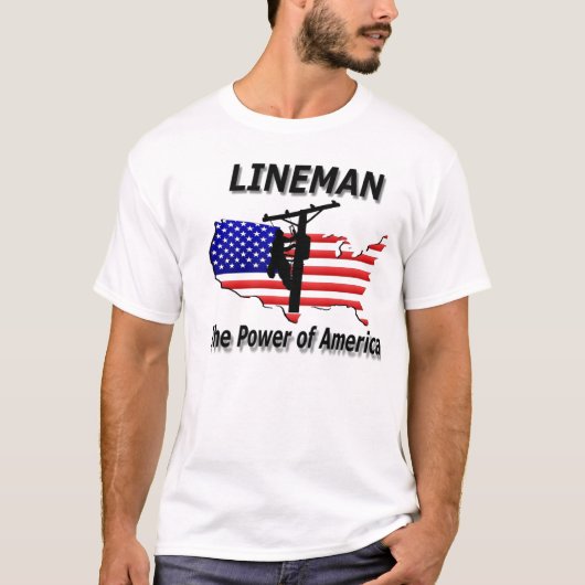 LINEMAN Power T-shirt (Voorkant)