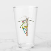 Lineman Stickman Glas (Achterkant)