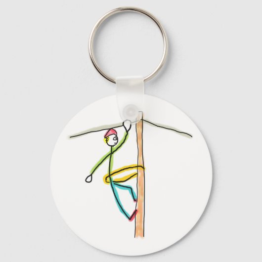 Lineman Stickman Sleutelhanger (Voorkant)