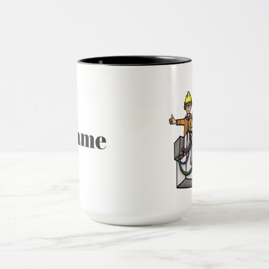 Lineman sur Pole Mug (Centre)