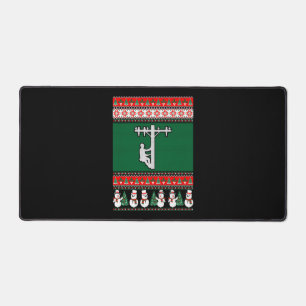 Lineman Ugly KerstSweater Bureaumat