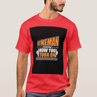 Lineman weet hoe u de elektricien Lineman G T-shirt