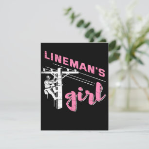 Lineman's Girl Mechanisch canvas Kaart