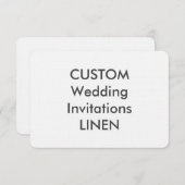 LINEN 100 lb 5-inch x 3,5-inch bruiloft Kaart (Voorkant / Achterkant)