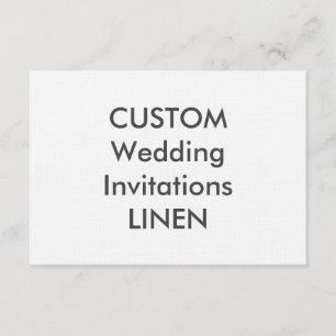 LINEN 100lb 6,25 po x 4,5 po Invitations de mariag
