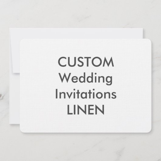 LINEN 100lb 7" x 5" Invitations de mariage (Devant)