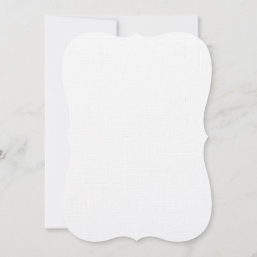 LINEN 100lb 7x5 pouces Forme de support Invitation (Dos)