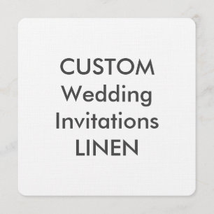 LINEN 100lb Invitations de mariage Carré de 5,25 p