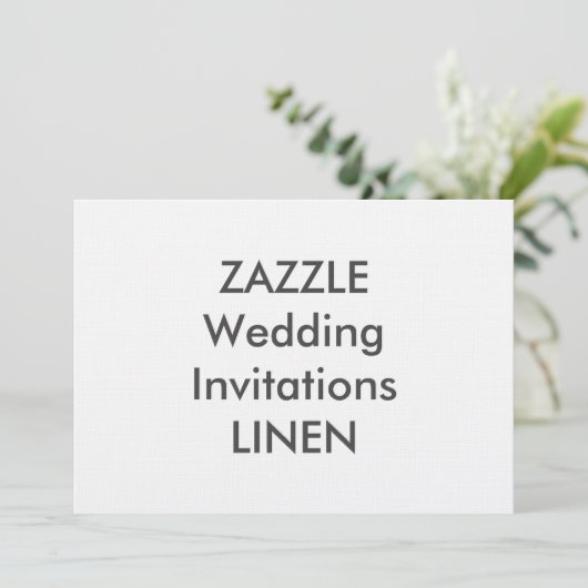 LINEN 7" x 5" Invitations de mariage (Debout devant)