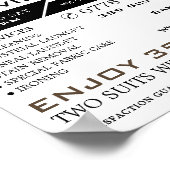 Linen Bedsheets, droog wasgoed, reinigingsservice Poster (Hoek)