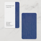 Linen Blue White Texture Minimalist Professional Visitekaartje (Voorkant / Achterkant)