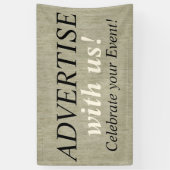 Linen Canvas naadloos patroon 4 + uw ideeën Spandoek (Verticaal)