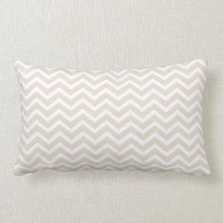 Linen Chevron Lumbar Pillow Kussen