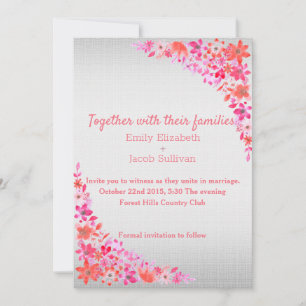 Linen Daisy Lime Green Natuur Wedding Invitation Save The Date