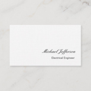 Linen Electrical Engineer Visitekaartje