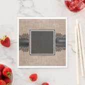 Linen en kant servet (Insitu)