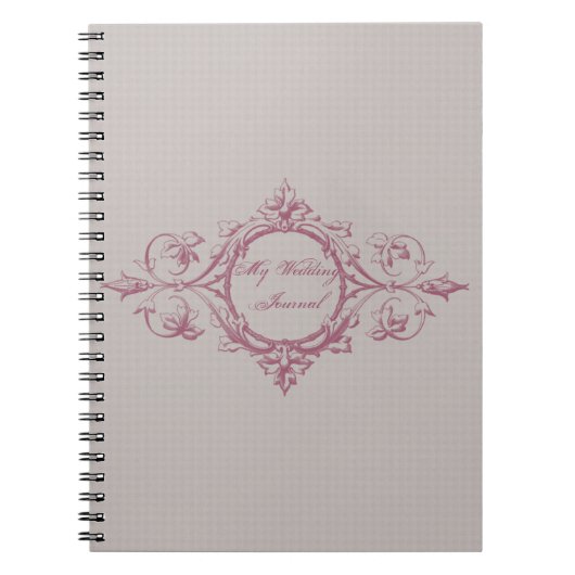 Linen et Cinnamon Mariage Journal (Devant)