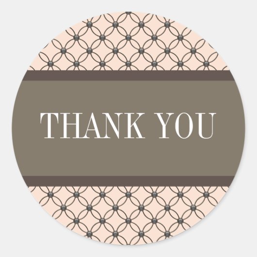 Linen Fancy Lattice Hartelijk dank, Stickers (Voorkant)
