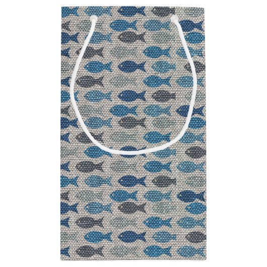 Linen Fish Klein Cadeauzakje (Achterkant)