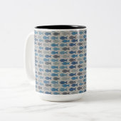 Linen Fish Tweekleurige Koffiemok (Voorkant links)