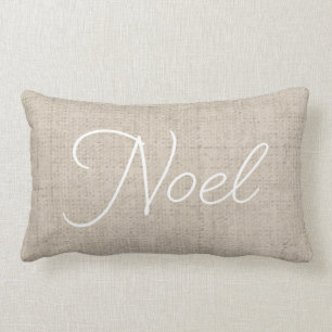 Linen Let NOEL Lumbar Holiday Pillow Kussen