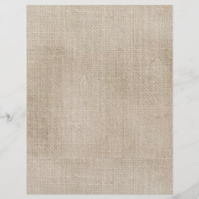 Linen look Rustic Scrapbook Paper (Voorkant)