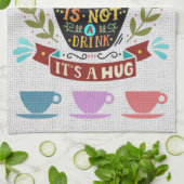 Linen look Teacups Kitchen Towelen Theedoek (Gevouwen)