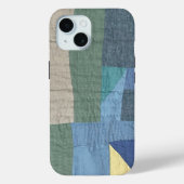 Linen Modern Patchwork Quilt phone case (Achterkant)