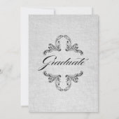  Linen Ornament Afstuderen Kaart (Achterkant)