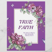 Linen Paper - persoonlijk Briefpapier "True Faith" (Achterkant)