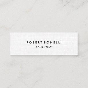 Linen Paper Slim Skinny Modern Visitekaartje