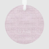 Linen Pastel Rose Baby Nom de la fille Birthdate S (dos)