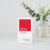 Linen Plain Professional minimalistisch aangepast Visitekaartje (Staand voorkant)