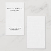 Linen Professional Plain Stijlvol Modern Minimalis Visitekaartje (Voorkant / Achterkant)