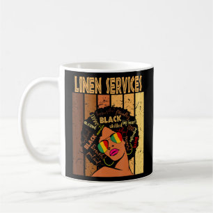 Linen Services Afro African American Black History Koffiemok