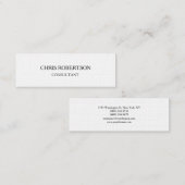 Linen Slim Skinny Chic Deux Cartes de visite (Devant / Derrière)