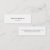 Linen Slim Trendy Personalize Mini Visitekaartje (Voorkant / Achterkant)