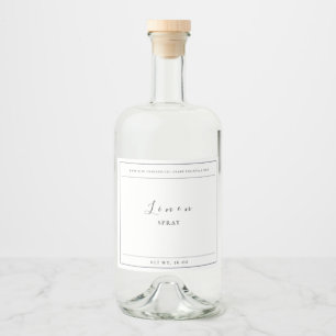 Linen Spray Label Likeurfles Etiket