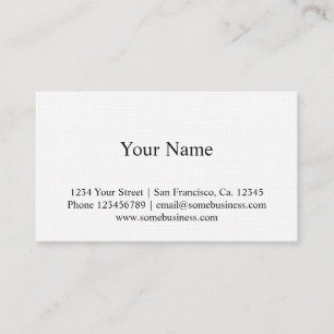 Linen texture business card sjabloon visitekaartje