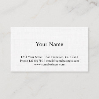 Linen texture business card sjabloon visitekaartje